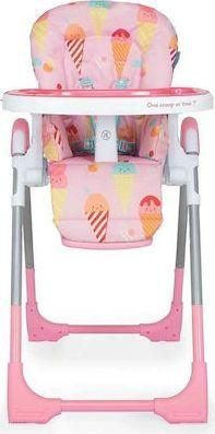 Καρεκλάκι Φαγητού Cosatto Noodle Αναδιπλούμενο με Μεταλλικό Σκελετό & Ύφασμάτινο Κάθισμα Ice Baby