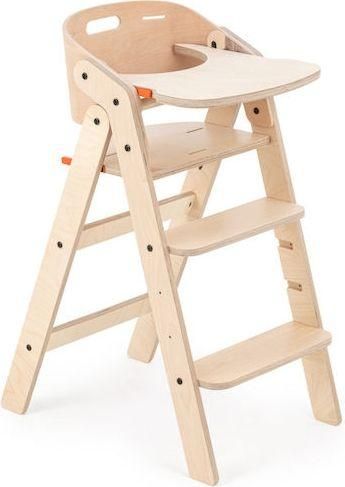 Καρεκλάκι Φαγητού Mamatoyz My Chair Αναδιπλούμενο με Ξύλινο Σκελετό & Ξύλινο Κάθισμα Καφέ