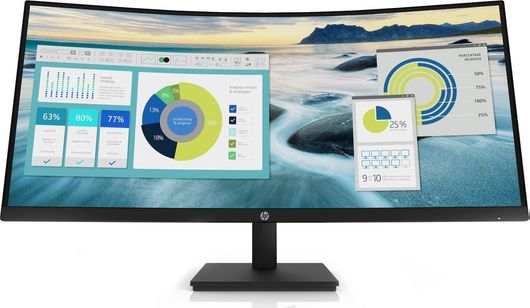 HP P34hc G4 Ultrawide VA Curved Monitor 34" QHD 3440x1440 με Χρόνο Απόκρισης 5ms GTG