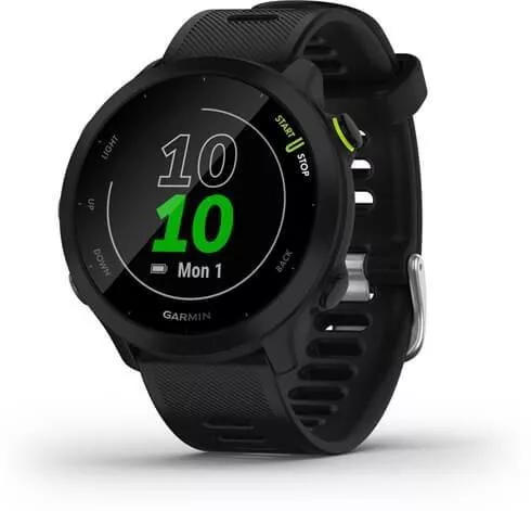 Garmin Forerunner 55 42mm Αδιάβροχο Smartwatch με Παλμογράφο Black