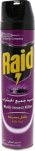 Εντομοαπωθητικό Spray Raid Multi Insects για Κατσαρίδες / Κουνούπια / Μύγες 400ml
