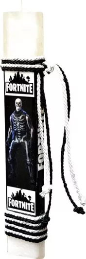 Πασχαλινή Λαμπάδα Γεράκης 002839 Fortnite Νεκροκεφαλή Λευκό