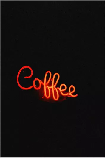 Πίνακας Neon Coffee Sign Επιγραφή καφέ νέον 20x30cm