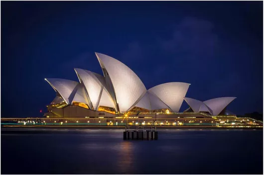 Πίνακας Sydney Opera House at Night Όπερα του Σίδνεϊ τη νύχτα 65x40cm