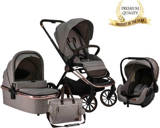 Πολυκαρότσι Bebe Stars 3 σε 1 από Νεογέννητα Μπεζ