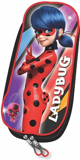Gim Miraculous Lady Bug Girl Κασετίνα με 1 Θήκη Πολύχρωμη 1τμχ