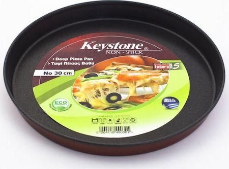 Ταψί Keystone Πίτσας Αλουμινίου με Επίστρωση από Πέτρα 32cm