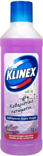 Καθαριστικό Υγρό Klinex Πατώματος με Απολυμαντική Δράση Λεβάντα 1lt