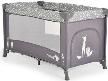 Παρκοκρέβατο Cangaroo Safari Graphite 120x60cm Γκρι