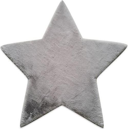 Χαλί New Plan Puffy FC6 Light Grey Star Antislip 120x120cm