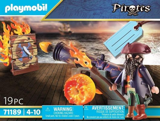 Playmobil Pirates Πειρατής με Κανόνι για 4+ Ετών #71189