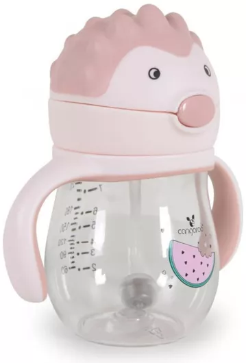 Βρεφικό Ποτηράκι Akuku με Λαβές & Καλαμάκι Brillo Πλαστικό 250ml για 6+ Μηνών