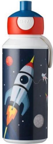 Παιδικό Παγούρι Mepal Πλαστικό με Καλαμάκι Pop Up Space 400ml Πολύχρωμο