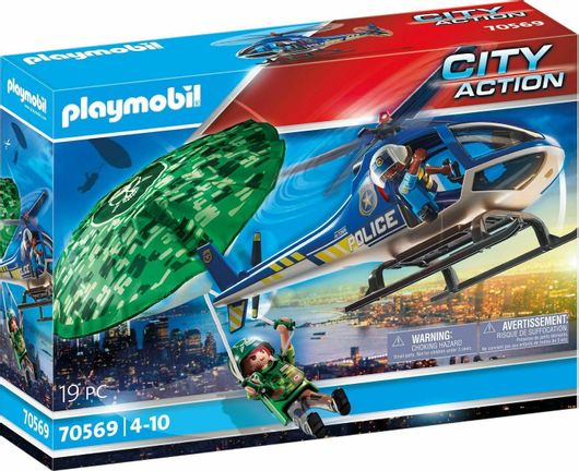 Playmobil City Action Εναέρια Αστυνομική Καταδίωξη για 4+ Ετών #70569