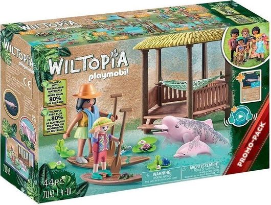 Playmobil Wiltopia Βόλτα στο Ποτάμι με τα Δελφίνια για 4+ Ετών #71143