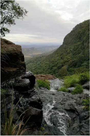 Πίνακας Scenic Waterfall Cascading into Lush Valley Γραφικός καταρράκτης που καταρρακώνεται στην καταπράσινη κοιλάδα 130x200cm