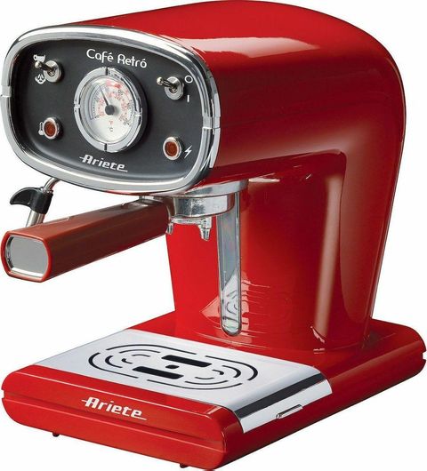 Ariete Cafè Retro Μηχανή Espresso 900W Πίεσης 15bar Κόκκινη