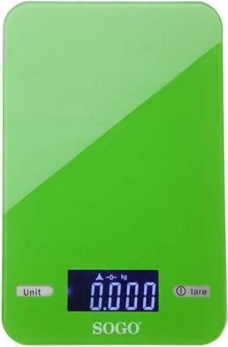 Ζυγαριά Κουζίνας Sogo BAC-SS-3960G Ψηφιακή 1gr / 5kg Πράσινο