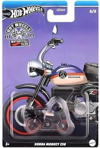 Μοτοσυκλέτα Mattel Hot Wheels Motorcycle Club Honda Monkey Z50 5/5 Μεταλλικό / Πλαστικό 1:64 1τμχ για 3+ Ετών