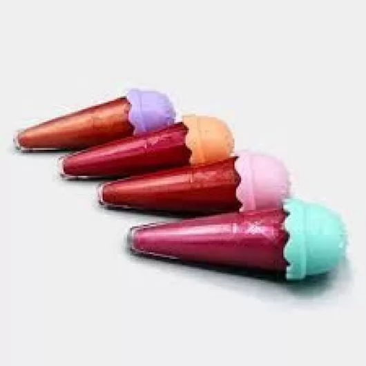 Παιχνίδι Μακιγιάζ Vyapara Lip Gloss Ice Cream Τυχαία Επιλογή Χρώματος για 5+ Ετών