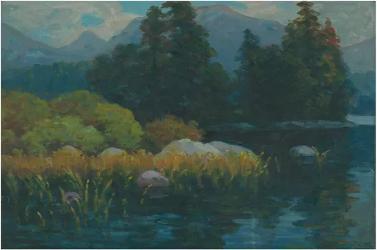 Πίνακας Country by Lajos Csordák 65x40cm