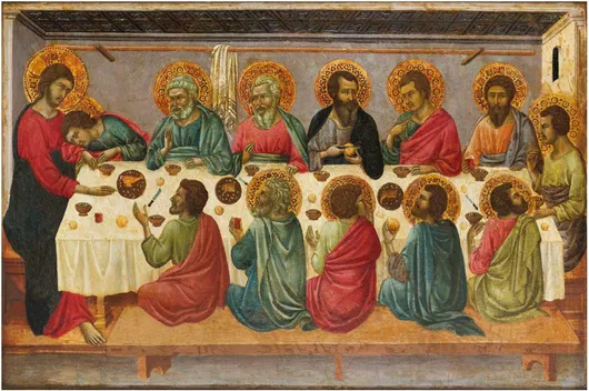 Πίνακας The Last Supper (1325–1330) ancient painting by Ugolino da Siena 100x70cm