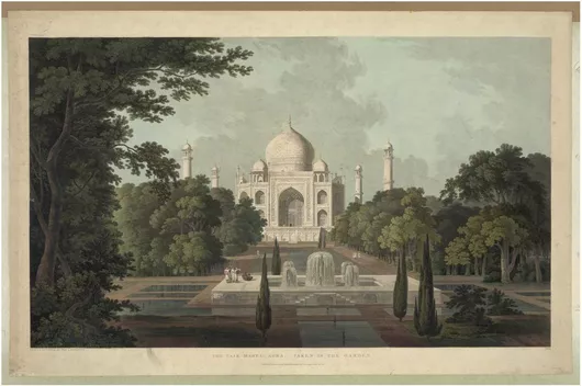 Πίνακας The Taje Mahel, Agra. No. I / drawn & engraved by Thomas and William Daniell 65x40cm