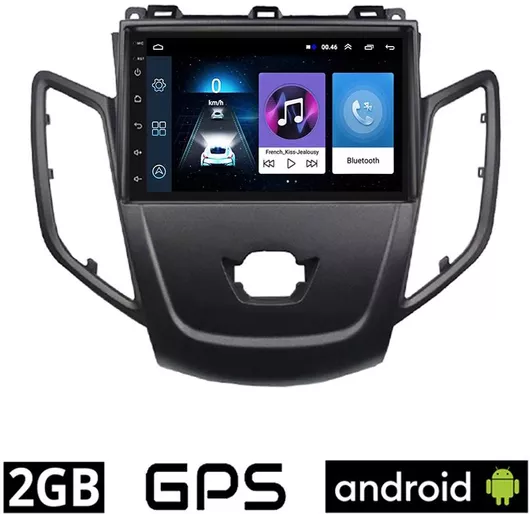 Οθόνη Αυτοκίνητου Android Ford Fiesta (2008 - 2018) 2GB με GPS Wi-Fi (Ηχοσύστημα Αφής 7" Ιντσών  Youtube Playstore MP3 USB Radio Bluetooth Mirrorlink Εργοστασιακή, 4X60W, Aux)