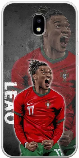 Θήκη Κινητού Back Cover για Samsung Galaxy J3 2017 - Flexible TPU - Euro 2024 - Rafael Leao