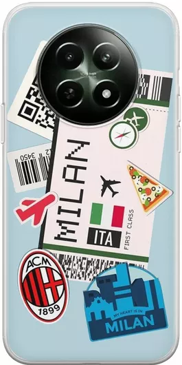 Θήκη Κινητού Back Cover για Realme 12x - Flexible TPU - Ticket To Milan
