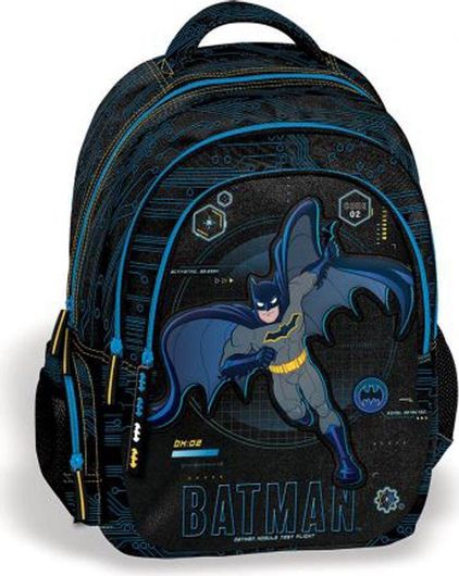 Σχολική Τσάντα Πλάτης Δημοτικού Graffiti Batman 30x14x44cm Πολύχρωμo