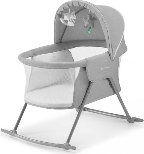 Λίκνο Kinderkraft Lovi με Στρώμα Γκρι