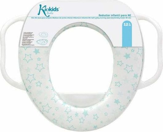 Παιδικό Κάθισμα Τουαλέτας Kiokids Αστέρια με Εύκαμπτη Επιφάνεια Λευκό