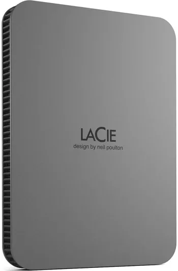 Lacie Mobile Drive Secure USB-C Εξωτερικός HDD 2TB 3.5" Space Grey
