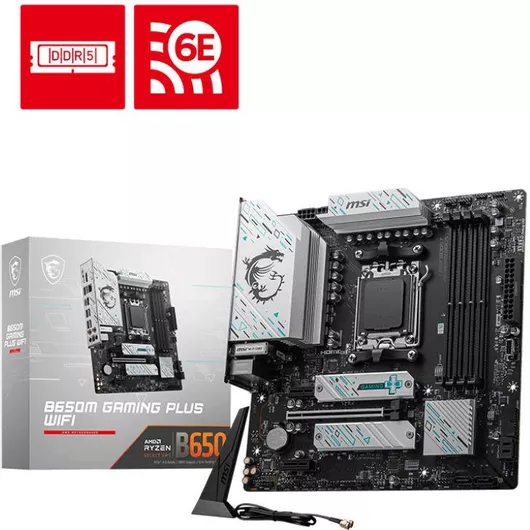 MSI B650M Gaming Plus WIFI Motherboard Micro ATX με AMD AM5 Socket