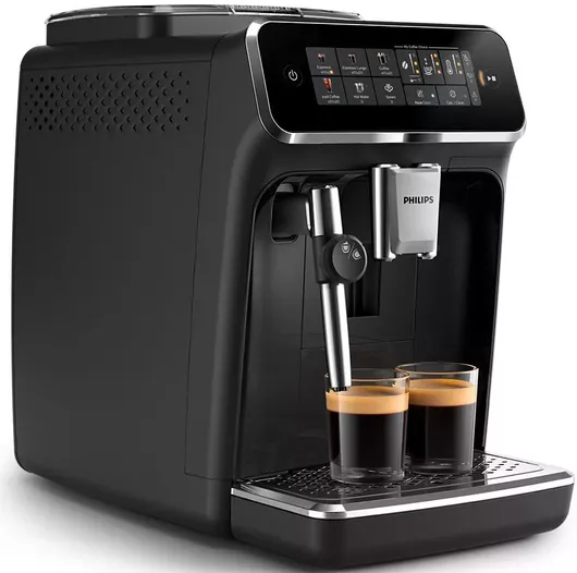 Philips Series 3300 Αυτόματη Μηχανή Espresso 1500W Πίεσης 15bar με Μύλο Άλεσης Μαύρη