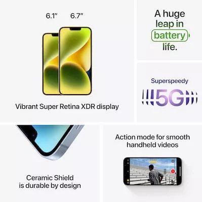 Apple iPhone 14 5G (6GB/128GB) Starlight
