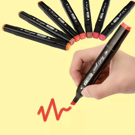 Σετ Μαρκαδόροι Ζωγραφικής 168 τεμάχια διπλής όψης board & fine + Θήκη μεταφοράς