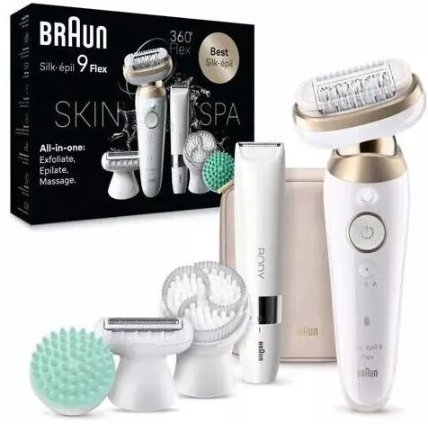 Braun Silk Epil 9 Flex 9-481 3D Αποτριχωτική Μηχανή Epilator για Πρόσωπο, Σώμα & Μπικίνι