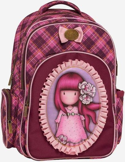Σχολική Τσάντα Πλάτης Δημοτικού Santoro Cherry Blossom 30x14x44cm Φούξια