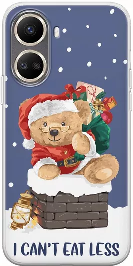 Θήκη Κινητού Back Cover για Huawei nova 10 SE - Flexible TPU - Xmas Bear - I Cant Eat Less