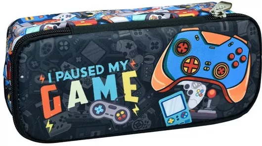 Σχολική Κασετίνα Back Me Up Game με 1 Θήκη Πολύχρωμο