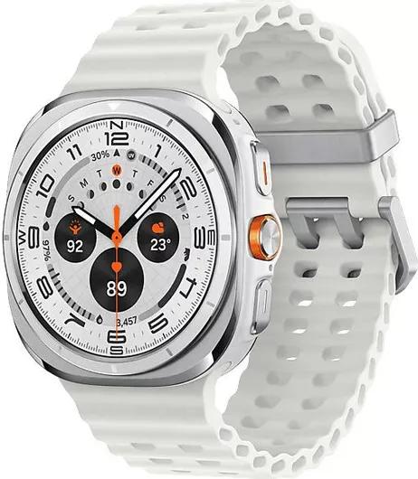 Samsung Galaxy Watch Ultra Titanium 47mm Αδιάβροχο με eSIM & Παλμογράφο Titanium White