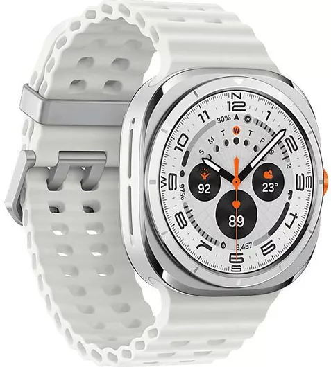 Samsung Galaxy Watch Ultra Titanium 47mm Αδιάβροχο με eSIM & Παλμογράφο Titanium White