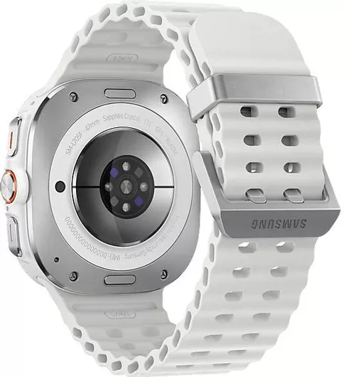 Samsung Galaxy Watch Ultra Titanium 47mm Αδιάβροχο με eSIM & Παλμογράφο Titanium White