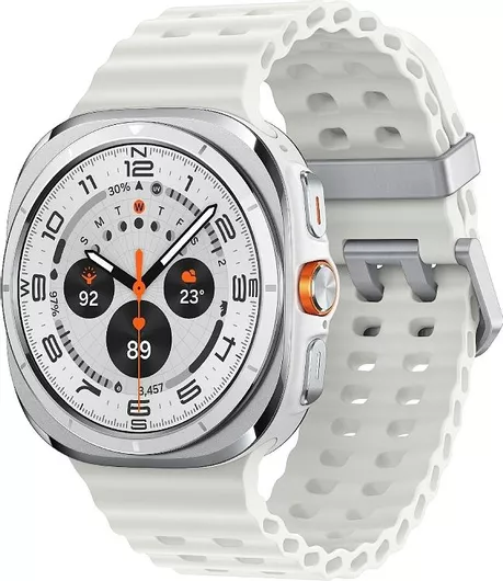Samsung Galaxy Watch Ultra Titanium 47mm Αδιάβροχο με eSIM & Παλμογράφο Titanium White