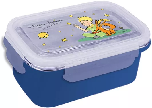 Παιδικό Δοχείο Φαγητού Χάρτινη Πόλη Ανοξείδωτο 1.2lt Μπλε