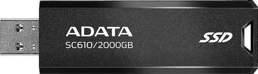Adata SC610 USB 3.2 Εξωτερικός SSD 2TB Μαύρο