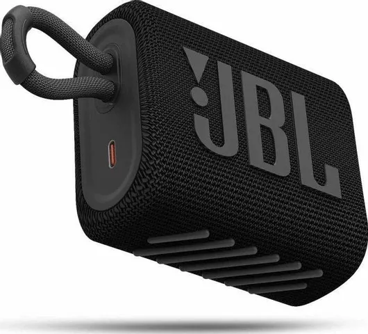 Ηχείο Bluetooth JBL Go 3 Αδιάβροχο 4.2W έως 5 Ώρες Λειτουργίας Μαύρο