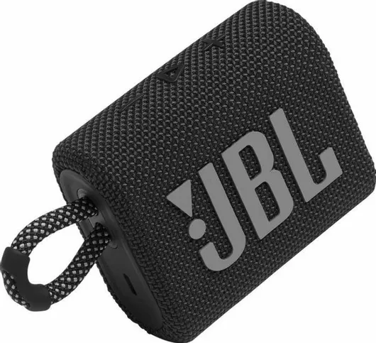 Ηχείο Bluetooth JBL Go 3 Αδιάβροχο 4.2W έως 5 Ώρες Λειτουργίας Μαύρο